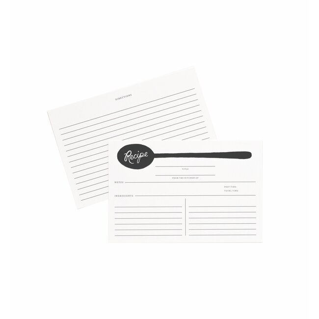 Recipe Cards in Charcoal Spoon