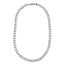 Soleil Bold Curb 20" Chain Mask Necklace in Silver