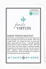 MY SAINT MY HERO Family Virtues Bracelet - Silver/Multi