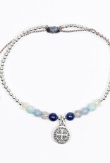 MY SAINT MY HERO Family Virtues Bracelet - Silver/Multi