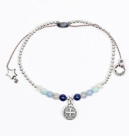 MY SAINT MY HERO Family Virtues Bracelet - Silver/Multi