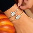 Pumpkin Bangle Bracelet in Silver