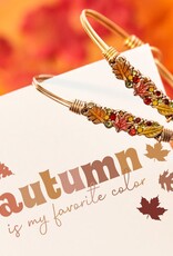 LUCA & DANNI Fall Foliage Medley Bangle Bracelet in Silver