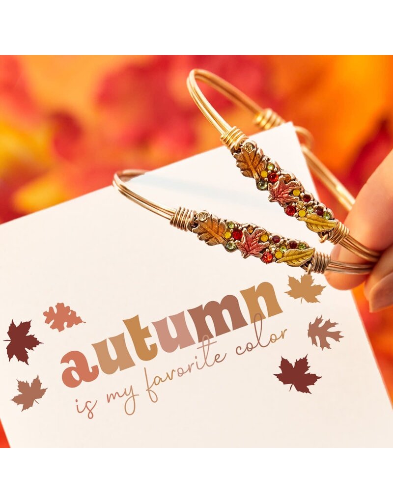 LUCA & DANNI Fall Foliage Medley Bangle Bracelet in Silver