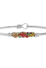 LUCA & DANNI Fall Foliage Medley Bangle Bracelet in Silver