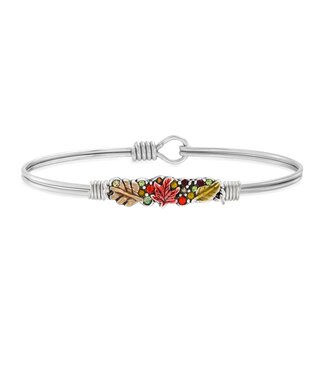 LUCA & DANNI Fall Foliage Medley Bangle Bracelet in Silver
