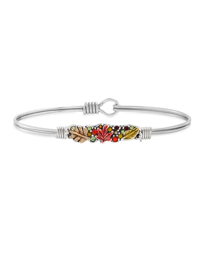 LUCA & DANNI Fall Foliage Medley Bangle Bracelet in Silver