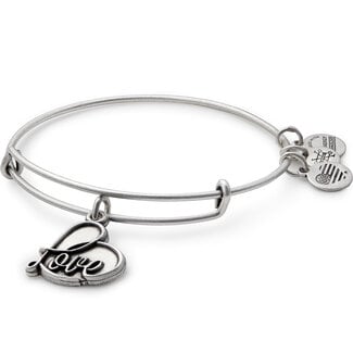 ALEX & ANI Love Charm Bangle