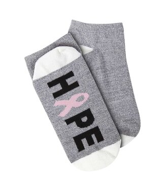 WORLD SOFTEST SOCKS Breast Cancer "Hope" Low Cut Sock