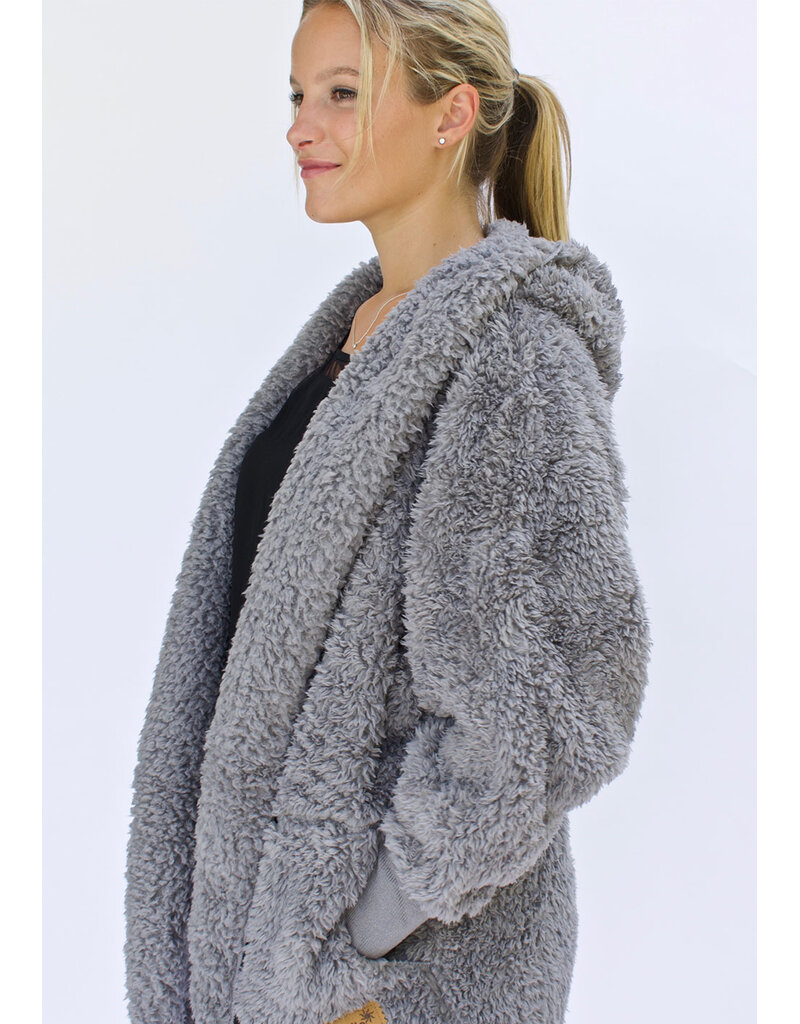NORDIC BEACH Body Wrap in Grey Kitten