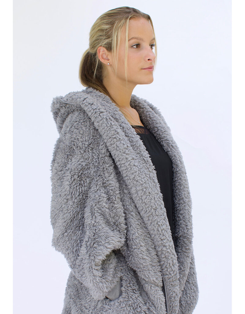 NORDIC BEACH Body Wrap in Grey Kitten