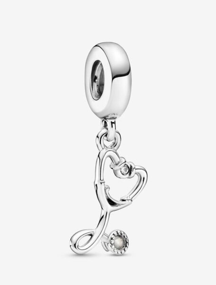 PANDORA Stethoscope Heart Dangle Charm