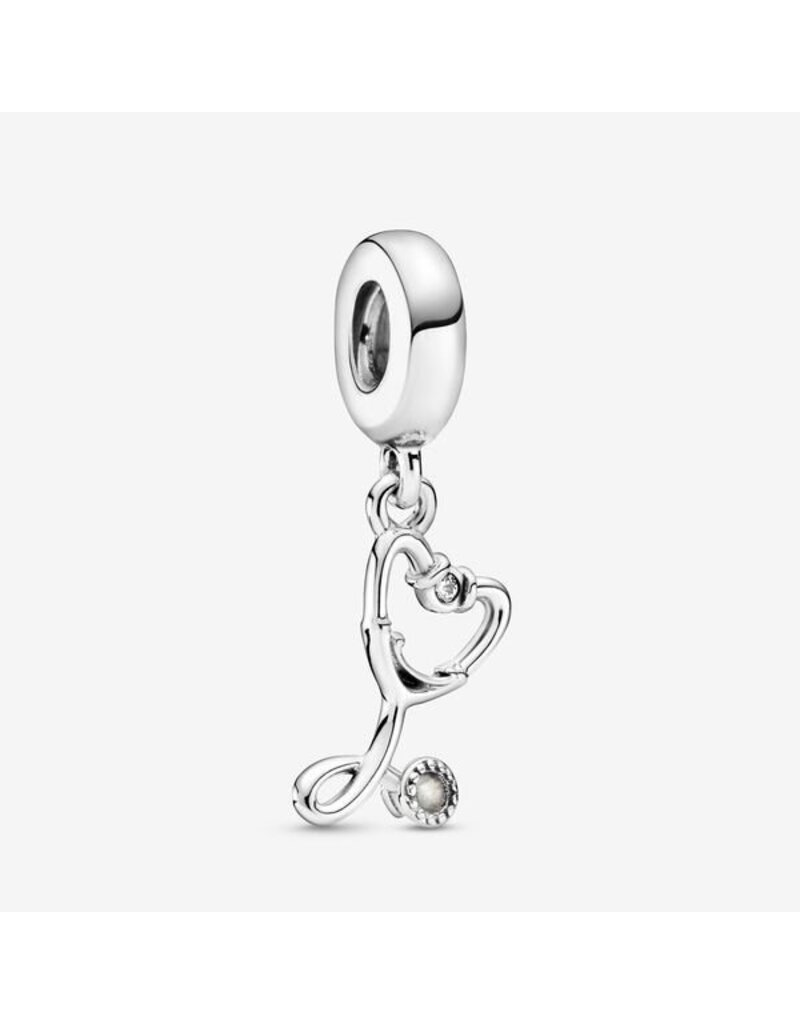 PANDORA Stethoscope Heart Dangle Charm