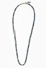 MY SAINT MY HERO Protection Archangel Michael Prayer Morse Code Rope Necklace - Silver/Blue MY SAINT MY HERO Protection Archangel Michael Prayer Morse Code Rope Necklace - Silver/Blue