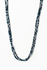 MY SAINT MY HERO Protection Archangel Michael Prayer Morse Code Rope Necklace - Silver/Blue MY SAINT MY HERO Protection Archangel Michael Prayer Morse Code Rope Necklace - Silver/Blue