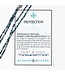 Protection Archangel Michael Prayer Morse Code Rope Necklace - Silver/Blue