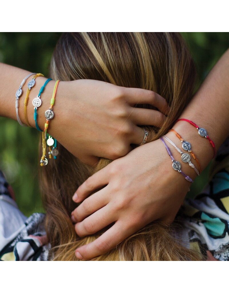 MY SAINT MY HERO Breathe Blessing Bracelet - Black/Silver