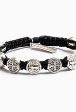 MY SAINT MY HERO Confirmation Blessing Bracelet - Black/Silver
