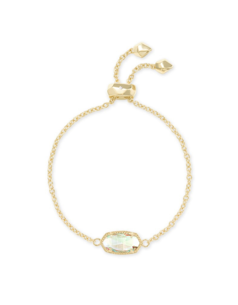 KENDRA SCOTT DESIGN Elaina Gold Adjustable Chain Bracelet in Dichroic Glass