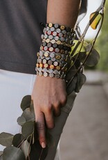 MY SAINT MY HERO Benedictine Blessing Bracelet - Slate/Silver