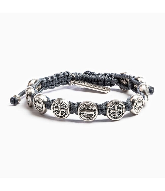Benedictine Blessing Bracelet - Slate/Silver