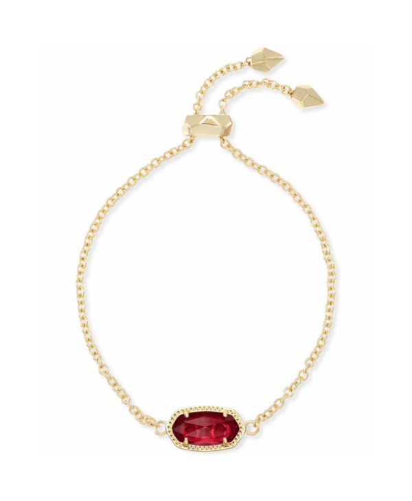 Elaina Adjustable Chain Bracelet in Berry