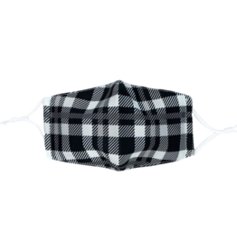 Black Plaid Mask