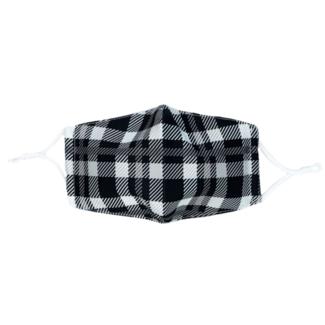 Black Plaid Mask