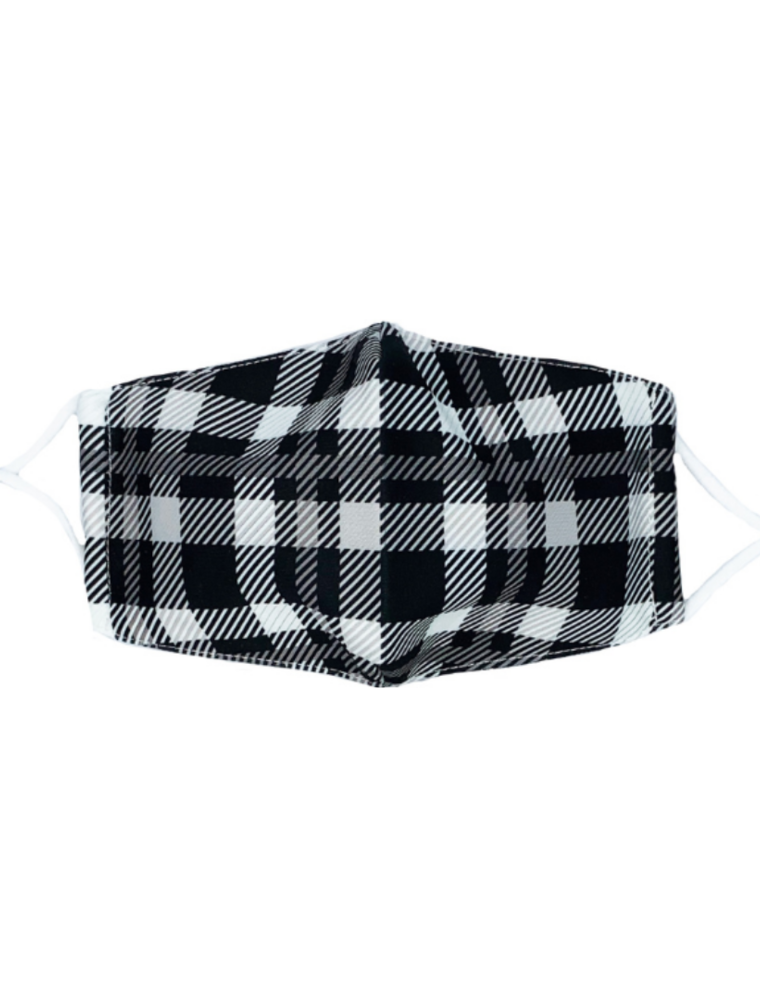 Black Plaid Mask