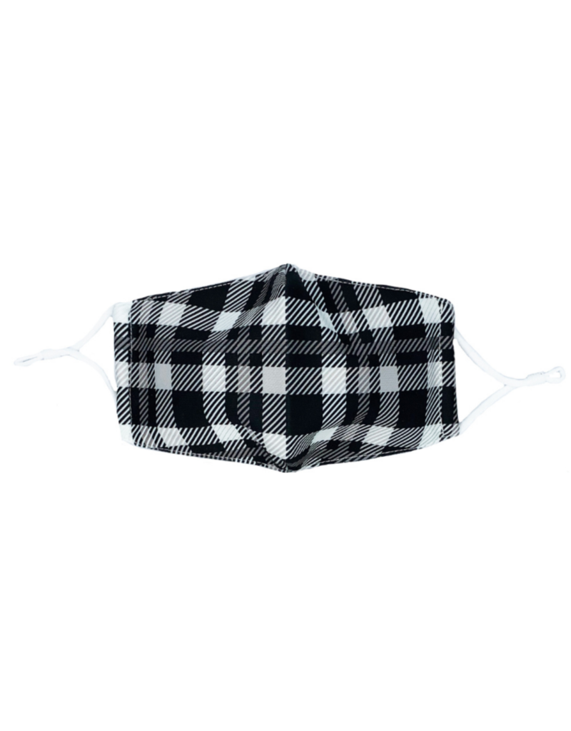 Black Plaid Mask