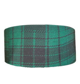 Green Plaid Tube Turban