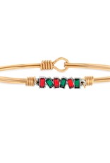 LUCA & DANNI Mini Hudson Bangle Bracelet Holiday Cheer in Gold