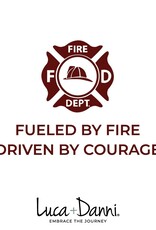 LUCA & DANNI Firefighter Bangle Bracelet in Silver