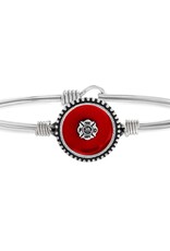 LUCA & DANNI Firefighter Bangle Bracelet in Silver