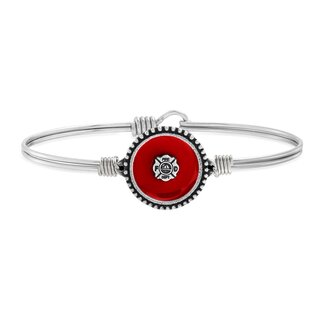 LUCA & DANNI Firefighter Bangle Bracelet in Silver