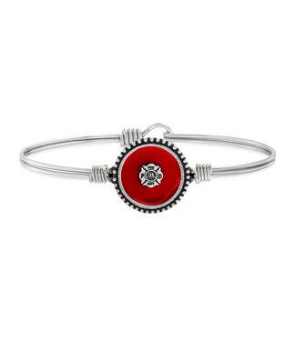 LUCA & DANNI Firefighter Bangle Bracelet in Silver