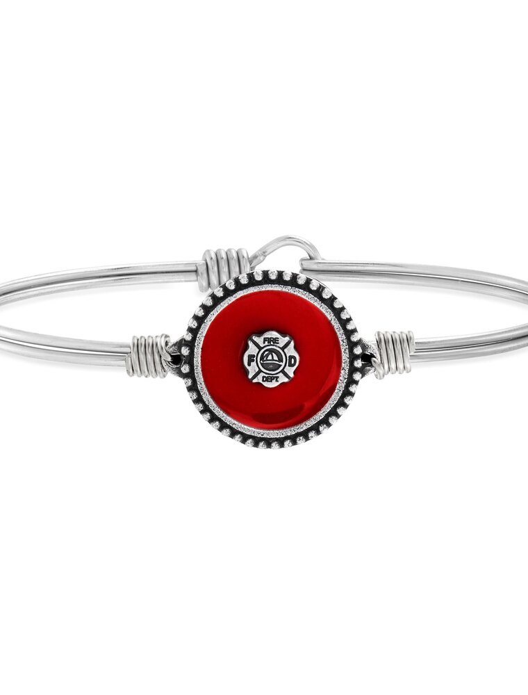 LUCA & DANNI Firefighter Bangle Bracelet in Silver