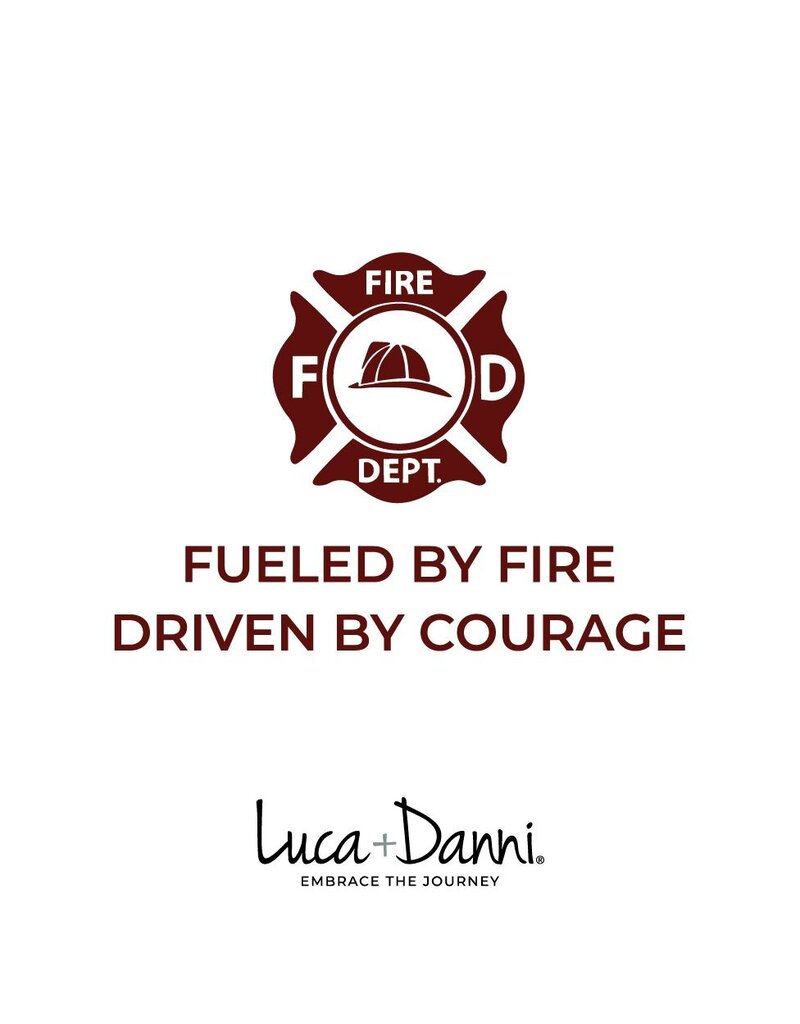 LUCA & DANNI Firefighter Bangle Bracelet in Gold