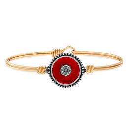 LUCA & DANNI Firefighter Bangle Bracelet in Gold