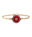 Firefighter Bangle Bracelet in Gold