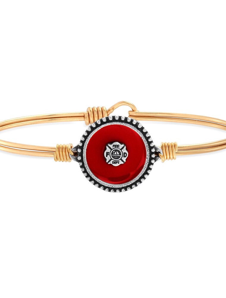 LUCA & DANNI Firefighter Bangle Bracelet in Gold