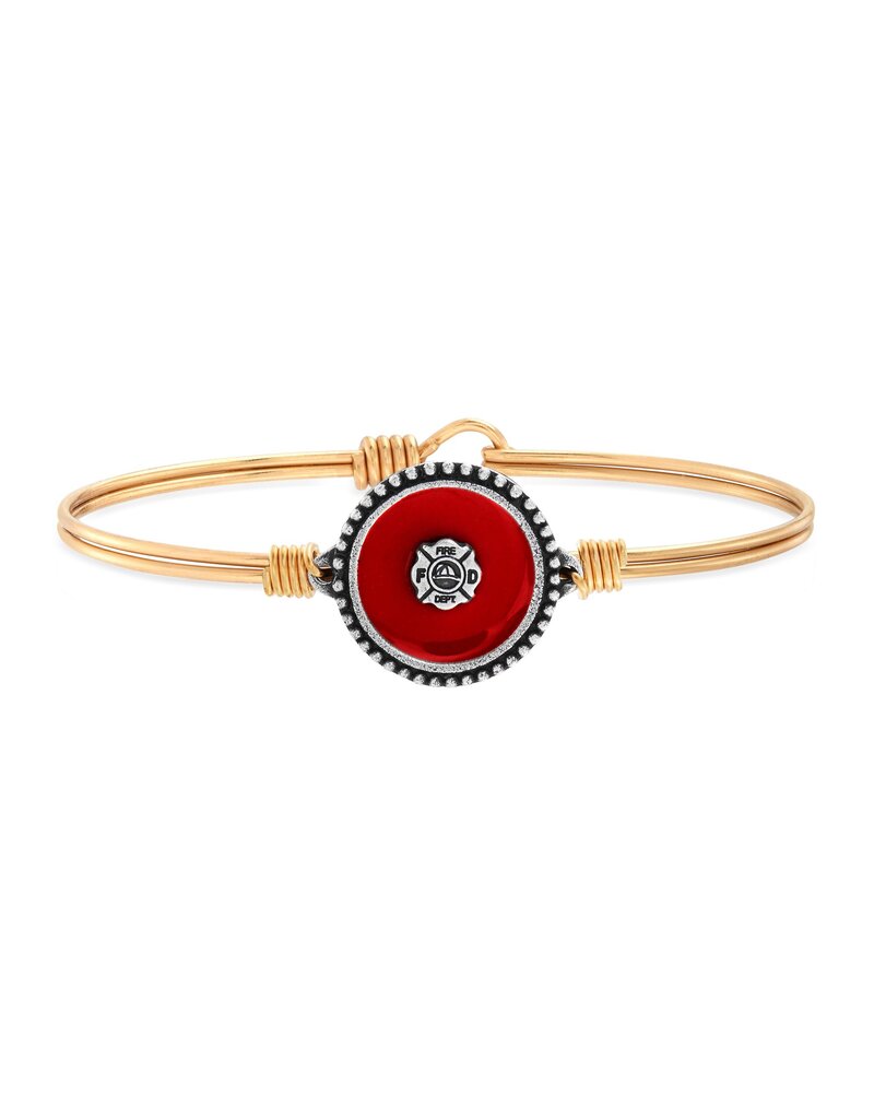 LUCA & DANNI Firefighter Bangle Bracelet in Gold