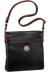 BRIGHTON Selena Super Organizer in Black & Chocolate