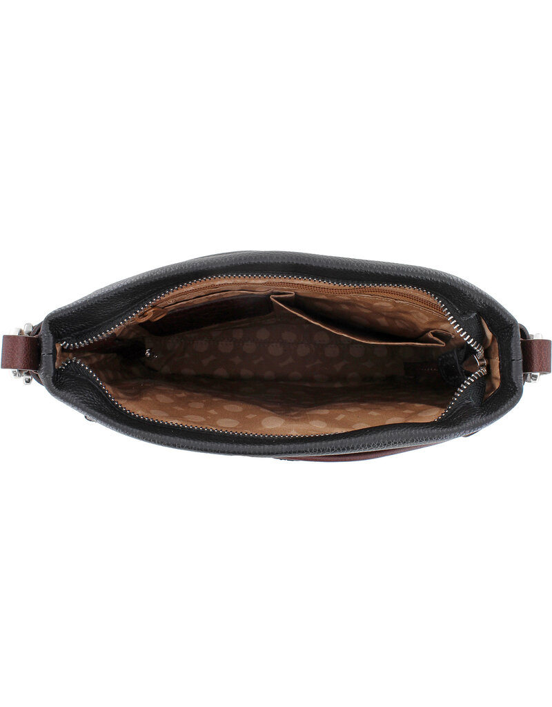 BRIGHTON Selena Super Organizer in Black & Chocolate