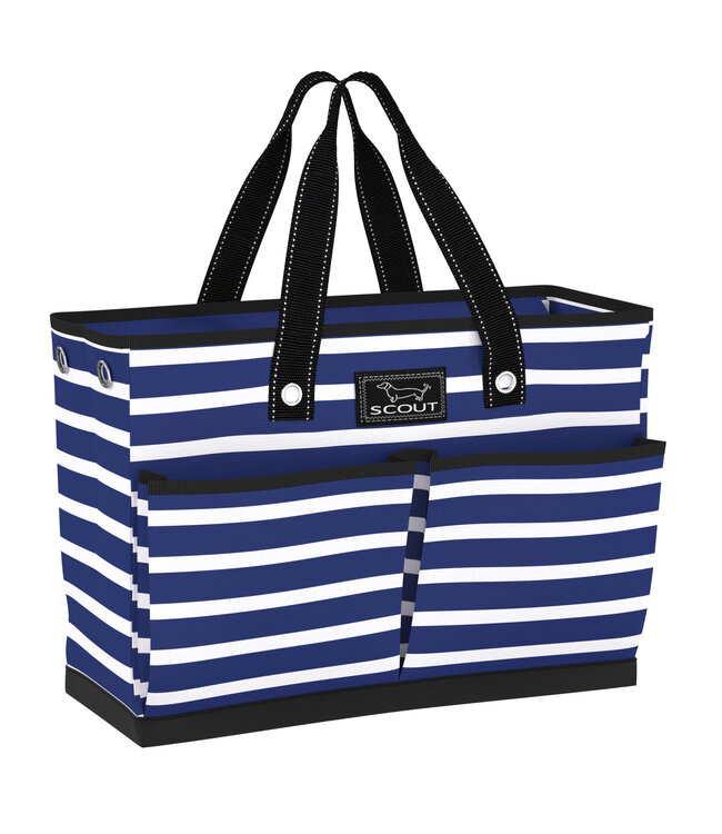 The BJ Pocket Tote Bag in Nantucket Navy