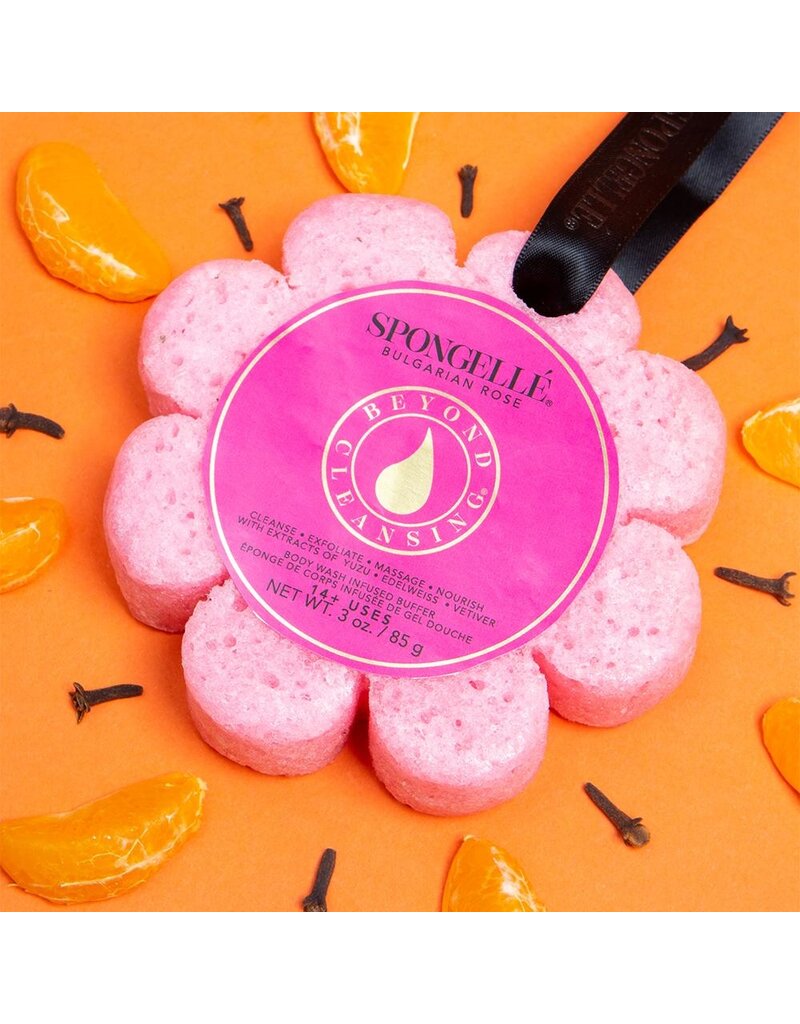 SPONGELLE Bulgarian Rose Wildflower Bath Sponge