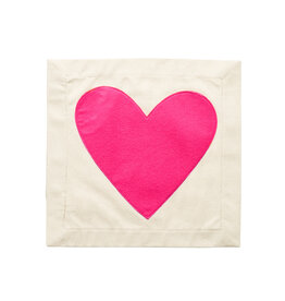 NORA FLEMING Pink Heart Pillow Panel