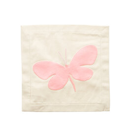 NORA FLEMING Pink Butterfly Pillow Panel