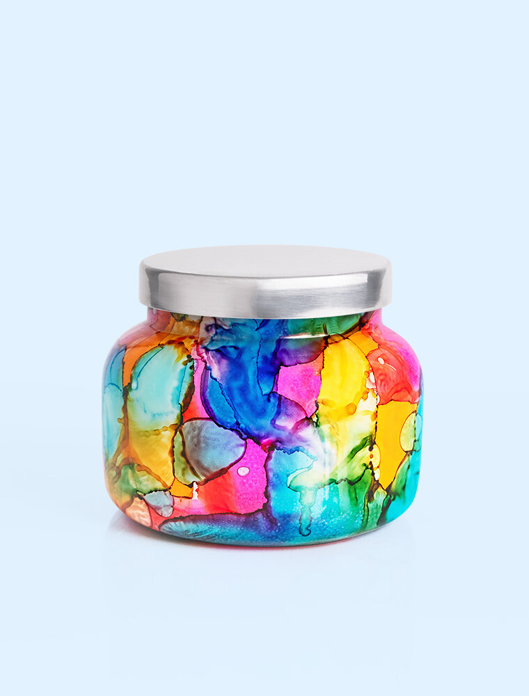 CAPRI BLUE Rainbow Watercolor Signature Jar in Volcano