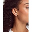 Emilie Silver Stud Earrings In Platinum Drusy